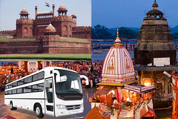 Delhi to haridwar same day sightseeing tour package by luxury bus